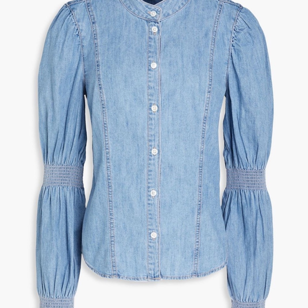 Veronica Beard 'Dalton' Blue Top Size 4